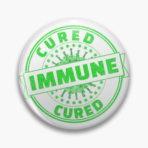 Item preview, Cured - I am immune designed and sold by NerdySherds.