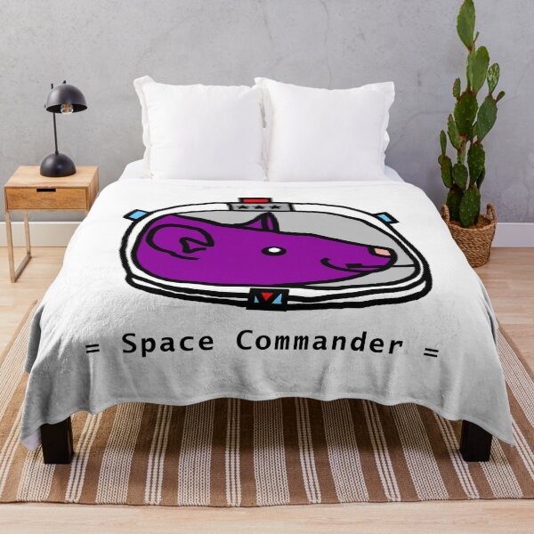 Item preview, Space Commander Purple Rat Portrait designed and sold by ellenhenry.