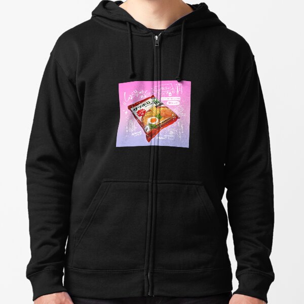 Kawaii Japanese Instant Noodle Zipped Hoodie