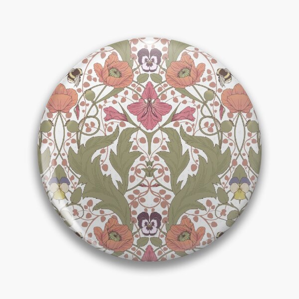 Item preview, Spring Pattern with Poppy Flowers and Gladioli designed and sold by Feroniae.