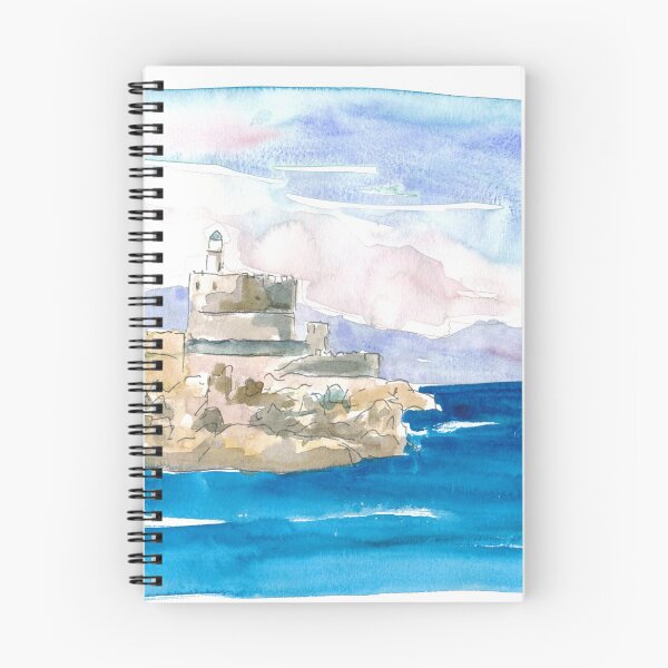 Item preview, Harbour Entry Rhodes Greece with Lighthouse designed and sold by artshop77.