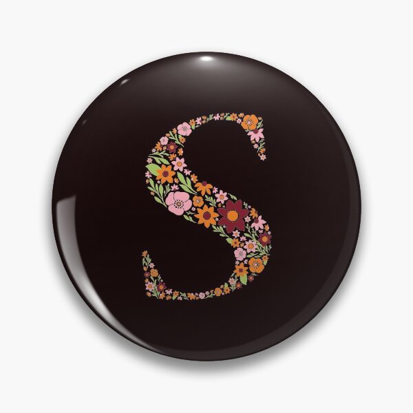 Item preview, Retro Floral Letter S designed and sold by zeljkica.