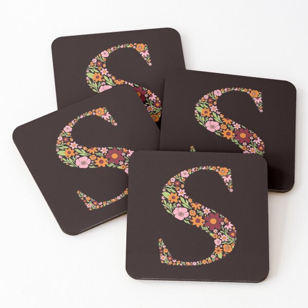 Item preview, Retro Floral Letter S designed and sold by zeljkica.