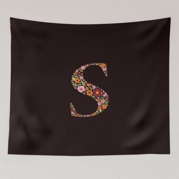 Item preview, Retro Floral Letter S designed and sold by zeljkica.