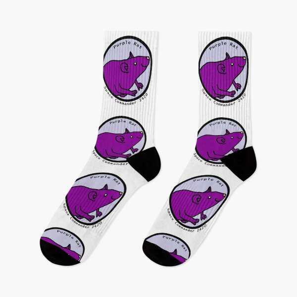 Item preview, Portrait of Space Commander Purple Rat designed and sold by ellenhenry.
