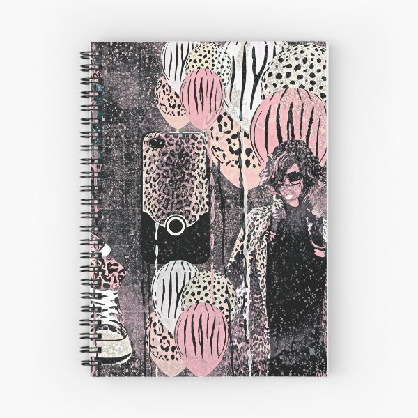 Item preview, Animal Print Pale Pink Black and Gray designed and sold by Overthetopsm.