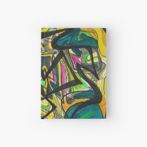 Multicoloured abstract design Hardcover Journal