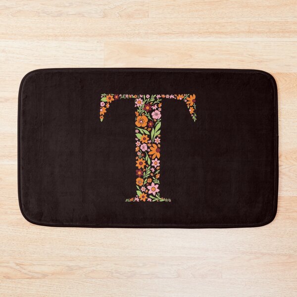 Item preview, Retro Floral Letter T designed and sold by zeljkica.