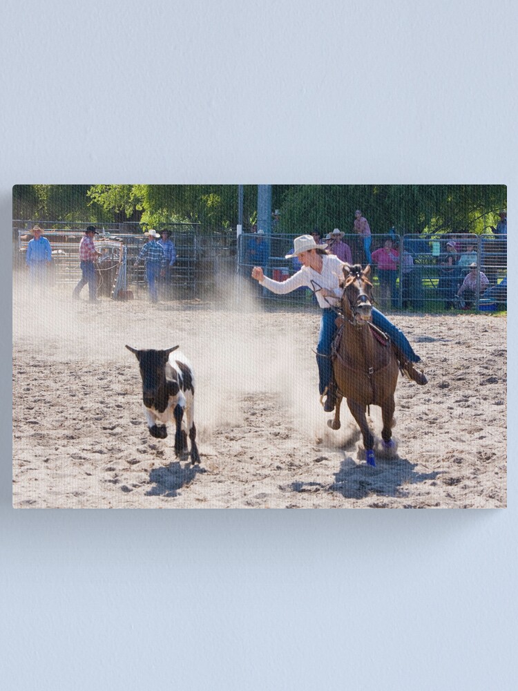 Alternate view of Moruya Rodeo New Years Day 2012 Canvas Print
