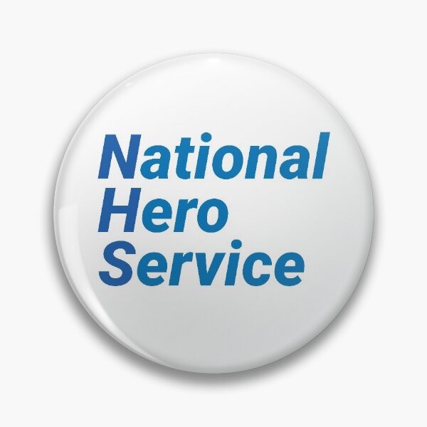 Item preview, National Hero Service - Blue designed and sold by Civil-Woke.