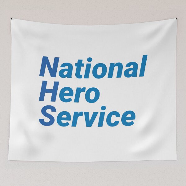 Item preview, National Hero Service - Blue designed and sold by Civil-Woke.
