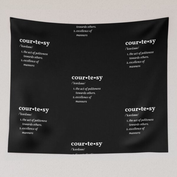 Item preview, Courtesy Dictionary Definition - White designed and sold by ryanwfraser.