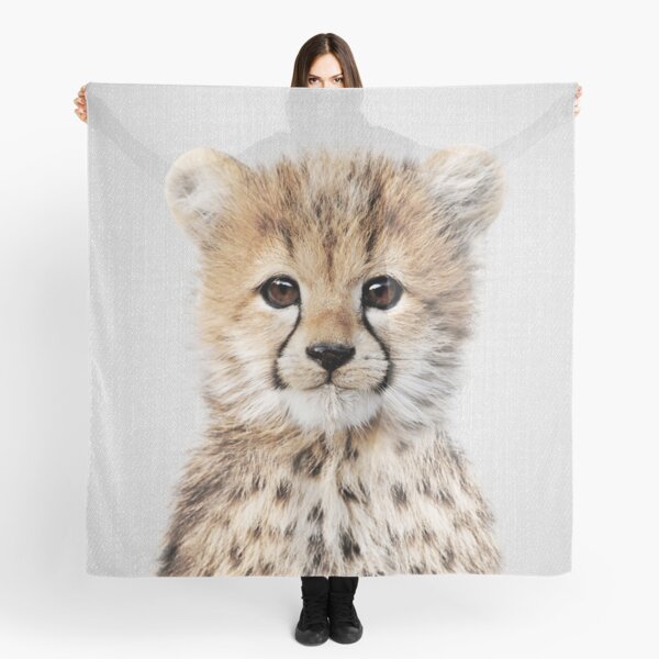 Baby Cheetah - Colorful Scarf