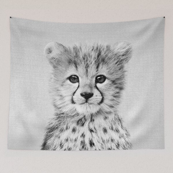 Item preview, Baby Cheetah - Black & White designed and sold by galdesign.