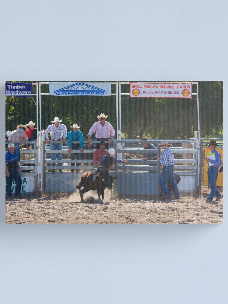 Alternate view of Moruya Rodeo New Years Day 2012 Canvas Print