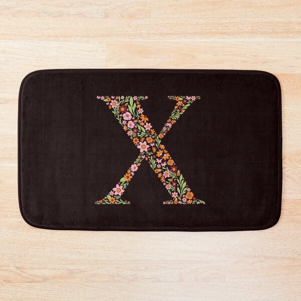 Item preview, Retro Floral Letter X designed and sold by zeljkica.