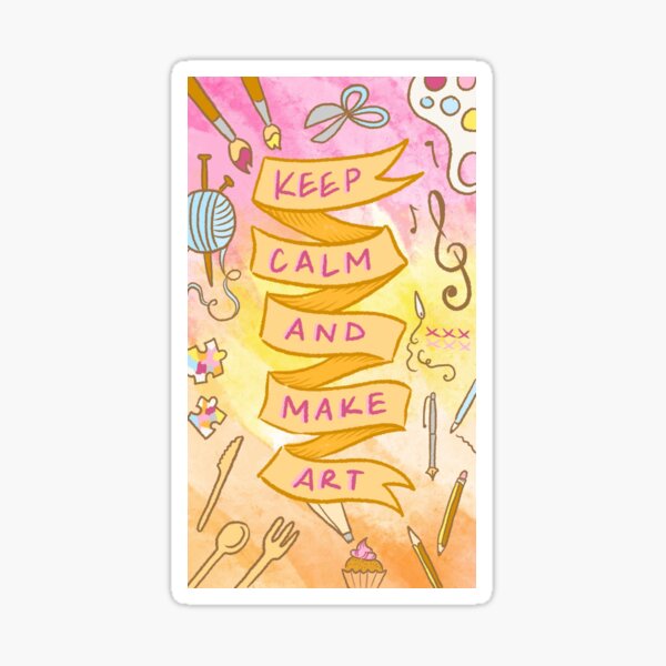 Item preview, Keep Calm and Make Art! designed and sold by Iona McKinnell.