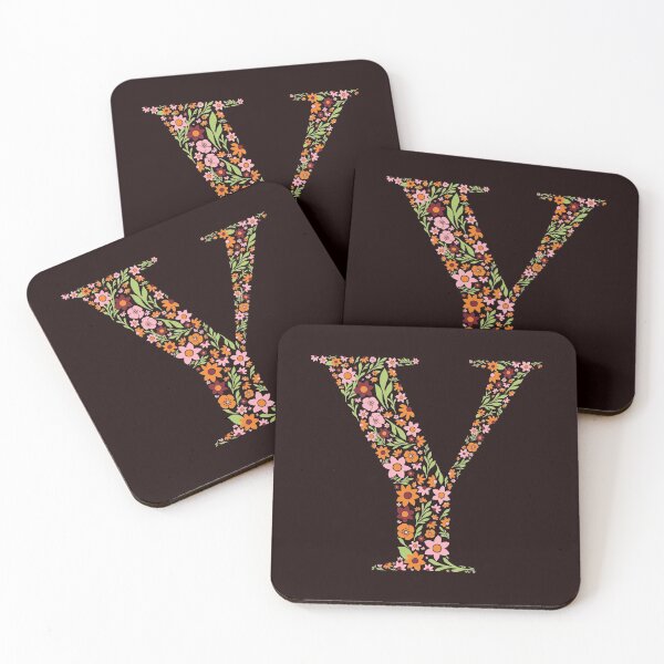 Item preview, Retro Floral Letter Y designed and sold by zeljkica.