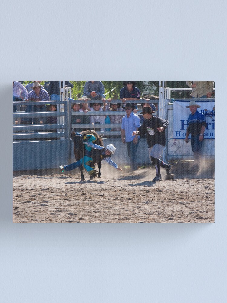 Alternate view of Moruya Rodeo New Years Day 2012 Canvas Print