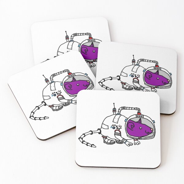 Item preview, Space Commander Purple Rat designed and sold by ellenhenry.