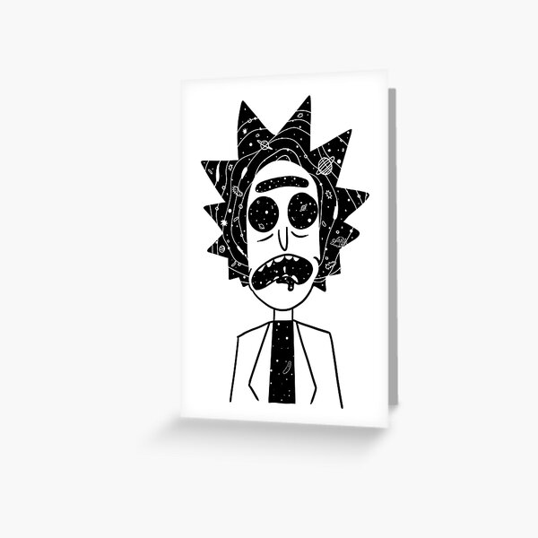 Tripping Rick And Morty Greeting Cards | Redbubble