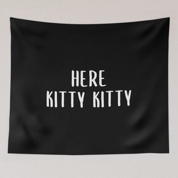 Item preview, Here Kitty Kitty (Black) designed and sold by quoteedesigns.