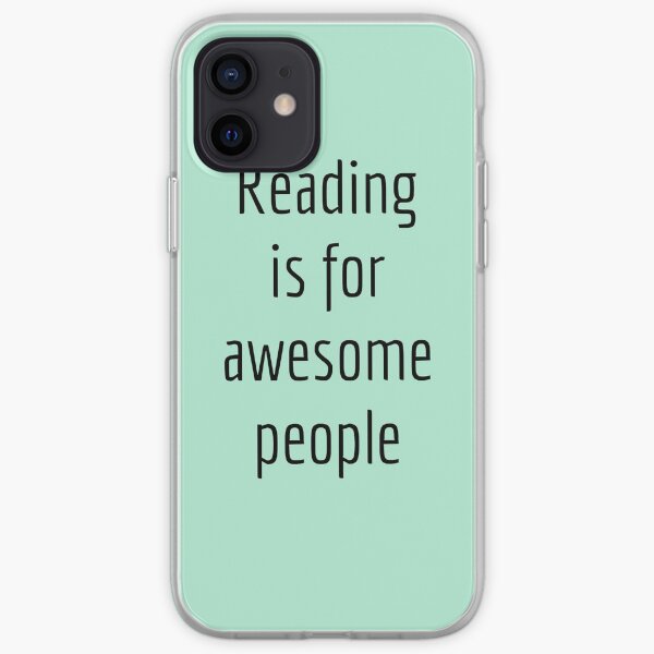 Reading is for awesome people iPhone Soft Case