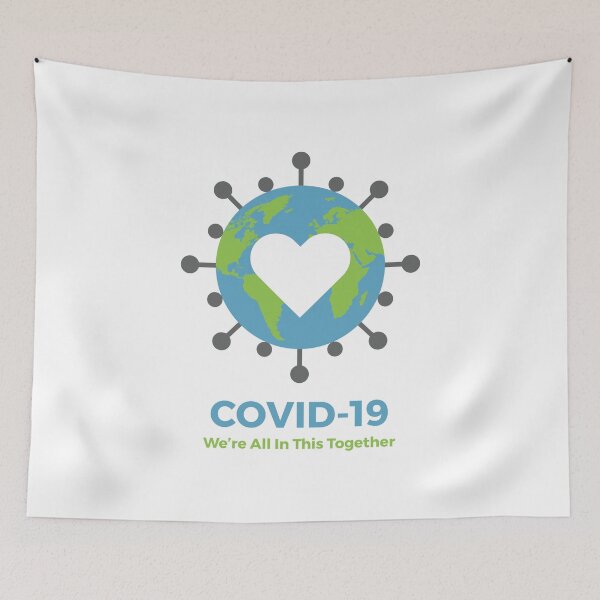 Item preview, "We're All In This Together" - COVID-19 CORONAVIRUS SUPPORT designed and sold by crossmark.