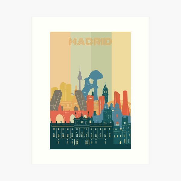 Item preview, madrid skyline designed and sold by BekimART2.