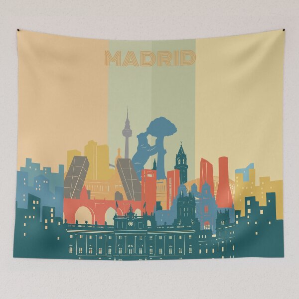 Item preview, madrid skyline designed and sold by BekimART2.