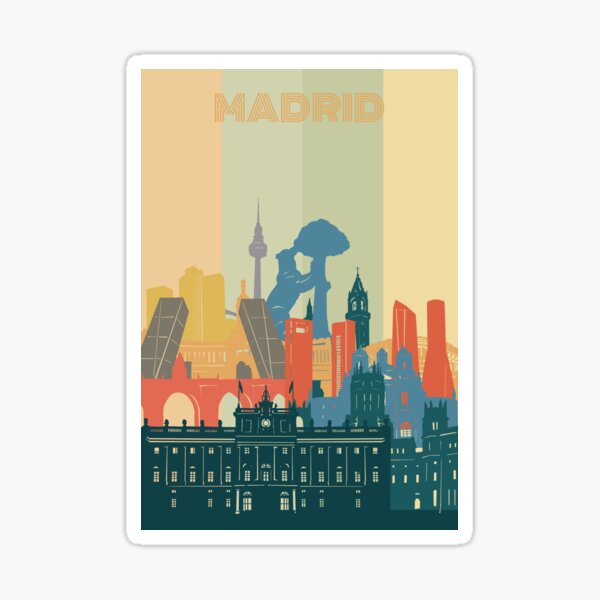 Item preview, madrid skyline designed and sold by BekimART2.