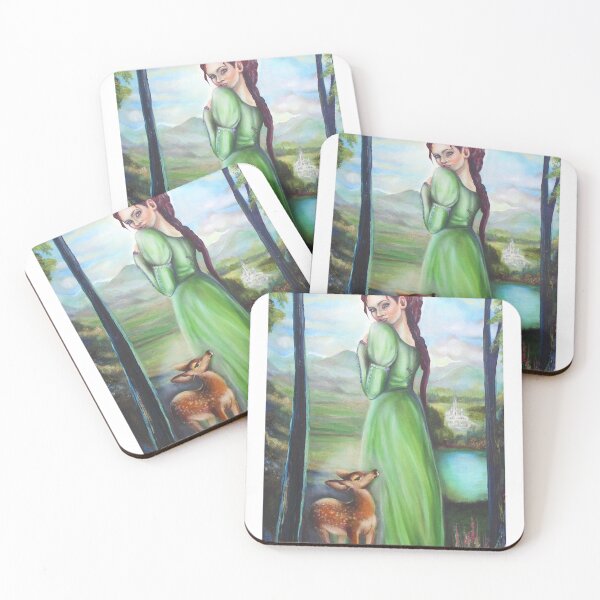 Item preview, Bernadette and a fawn, Lourdes legend saint designed and sold by NinoPonditerra.