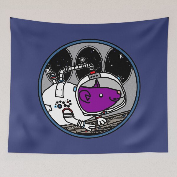 Item preview, Space Commander Purple Rat in Control designed and sold by ellenhenry.