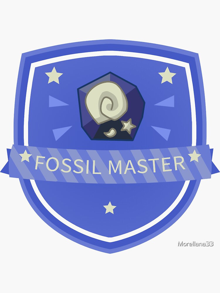 "ACNH Fossil Badge" Sticker by Morellana33 Redbubble