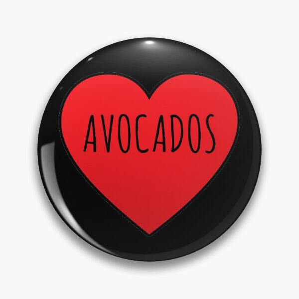 Item preview, I Love Avocados Heart designed and sold by Vanover Designs.