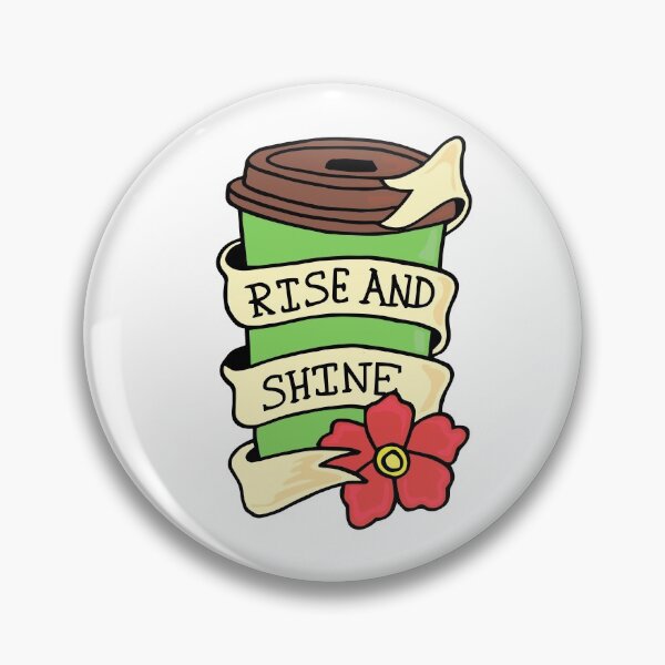 Item preview, Rise And Shine - Coffee - Traditional tattoo designed and sold by 86Gaz.