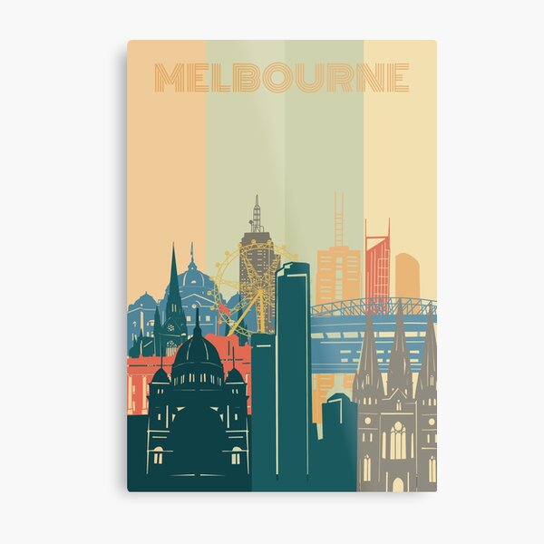 Item preview, melbourne skyline designed and sold by BekimART2.