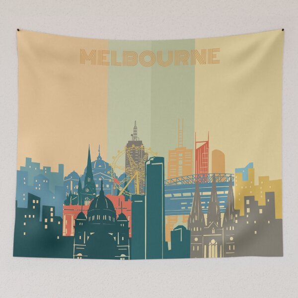 Item preview, melbourne skyline designed and sold by BekimART2.