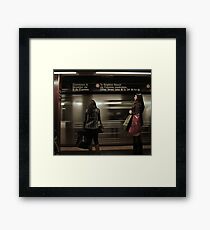 Shoppers Framed Print