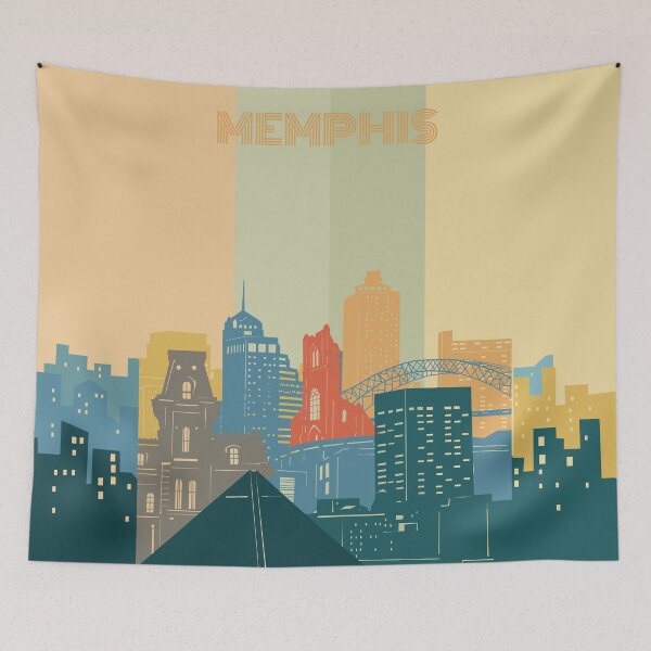 Item preview, memphis skyline designed and sold by BekimART2.