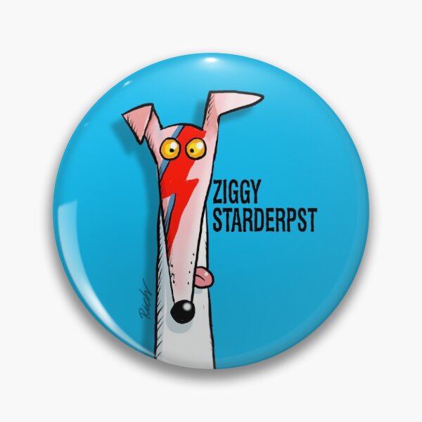 Item preview, Ziggy Starderpst pin badge designed and sold by RichSkipworth.