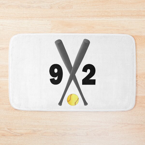 Item preview, Softball number 92 - ninety two with bats and ball designed and sold by AllShirts21.