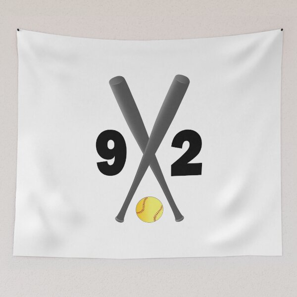 Item preview, Softball number 92 - ninety two with bats and ball designed and sold by AllShirts21.