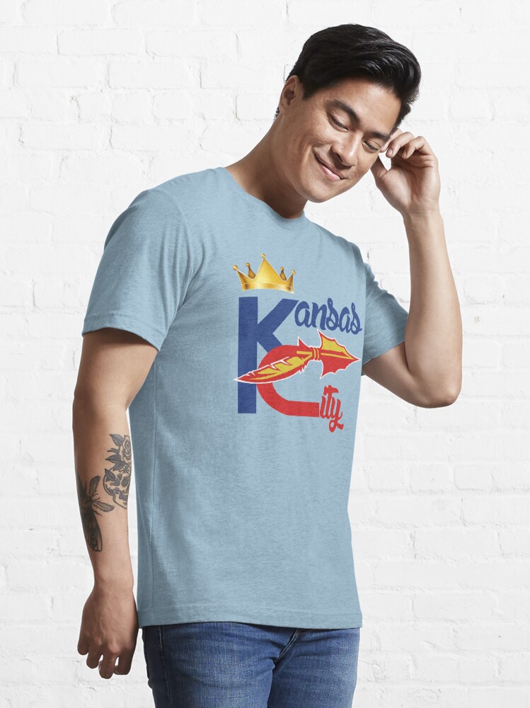 Kansas City KC Royals Chiefs Hybrid Tee T-shirt 