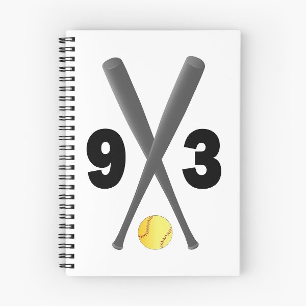 Item preview, Softball number 93 - ninety three with bats and ball designed and sold by AllShirts21.