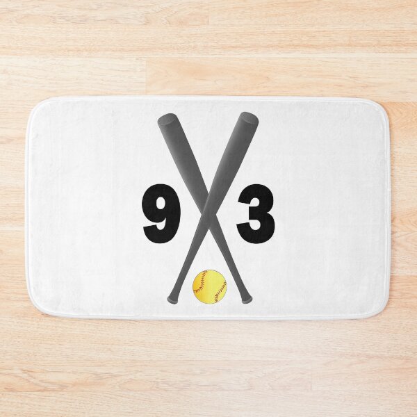 Item preview, Softball number 93 - ninety three with bats and ball designed and sold by AllShirts21.