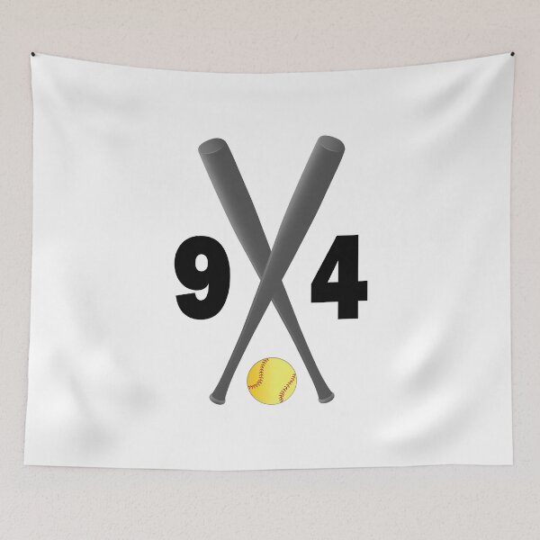 Item preview, Softball number 94 - ninety four with bats and ball designed and sold by AllShirts21.