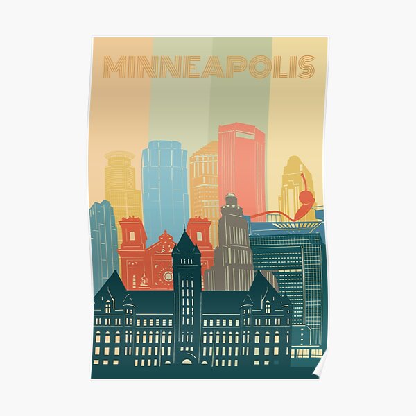 minneapolis skyline Poster