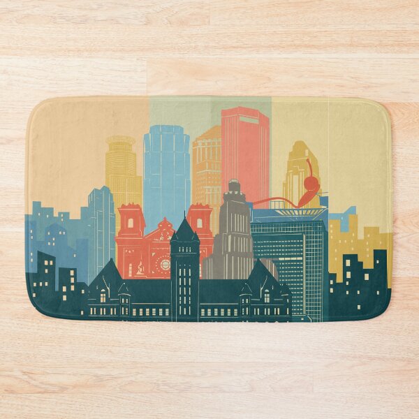 Item preview, minneapolis skyline designed and sold by BekimART2.