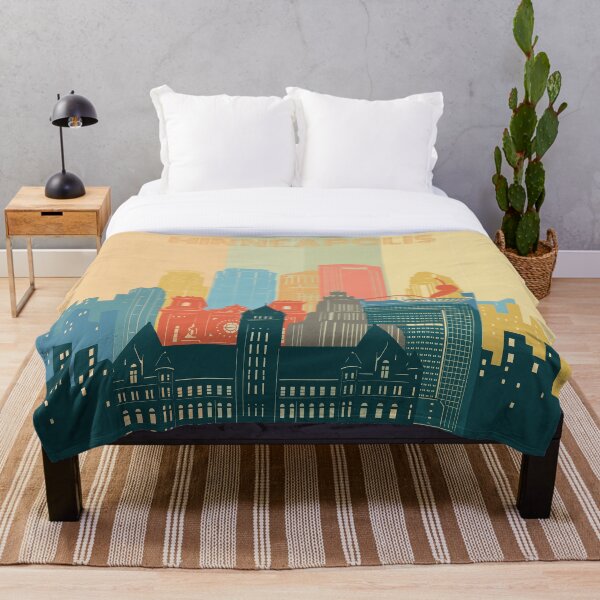 Aperçu de l'œuvre Skyline de Minneapolis créée et vendue par BekimART2.